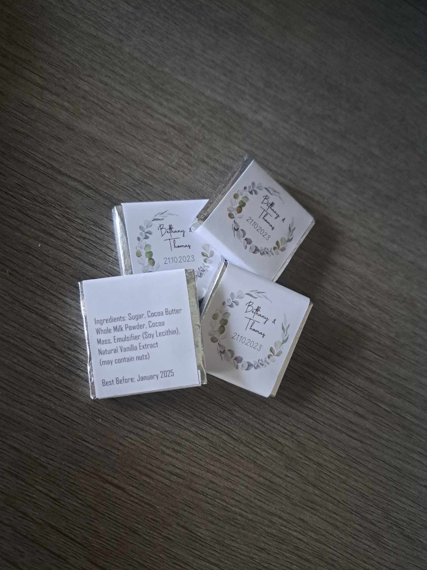 Chocolate Squares - Personalised - STOCK SALE