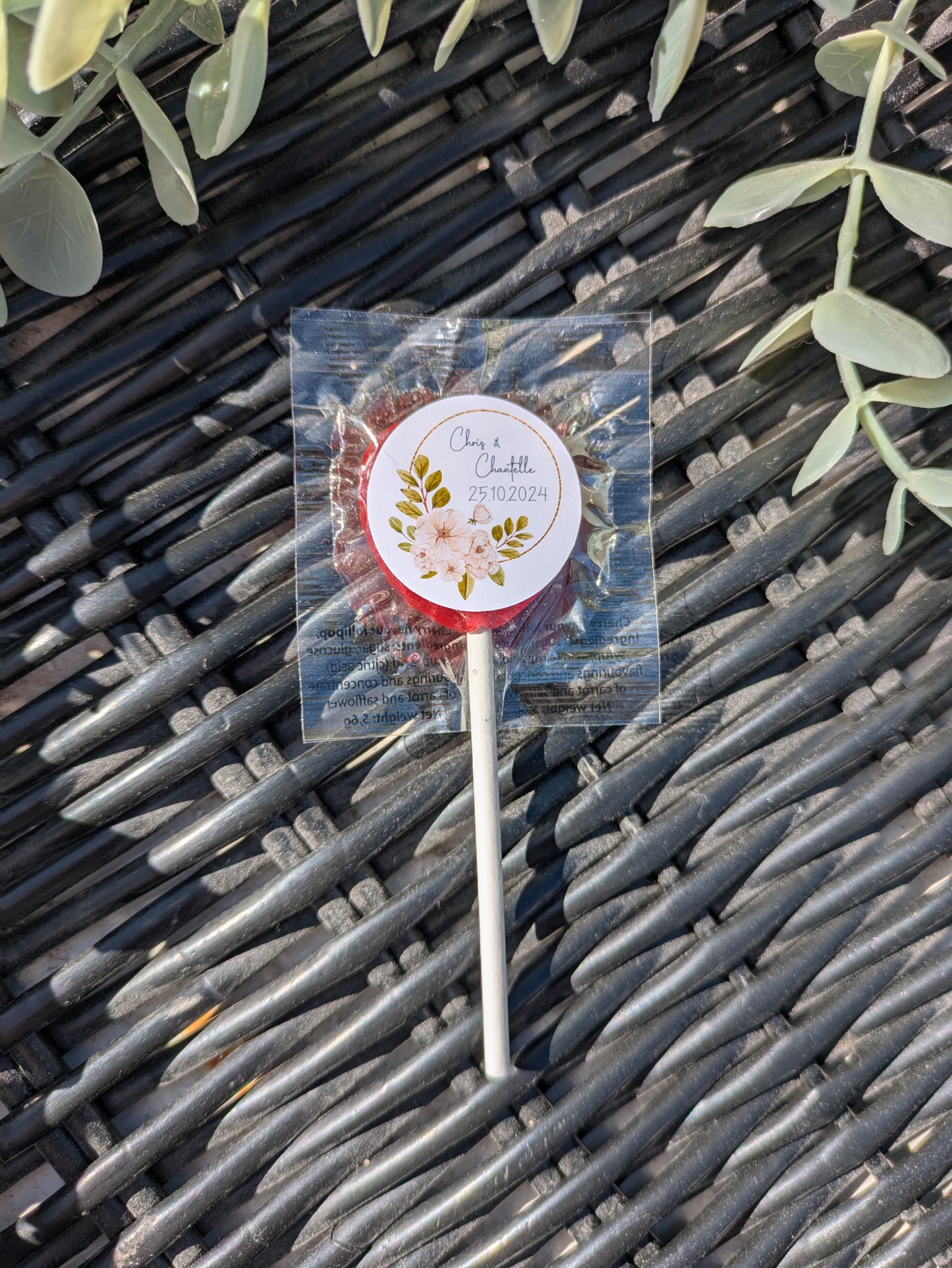 Personalised Love Heart Lollipops | Wedding Favours | Party Favours | STOCK SALE