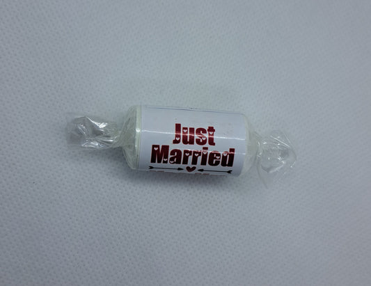Just Married Personalised Love Heart Sweets
